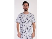 Muška noćna košulja s kratkim rukavima Surfing