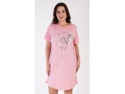 Ženska noćna košulja s kratkim rukavima Leptir