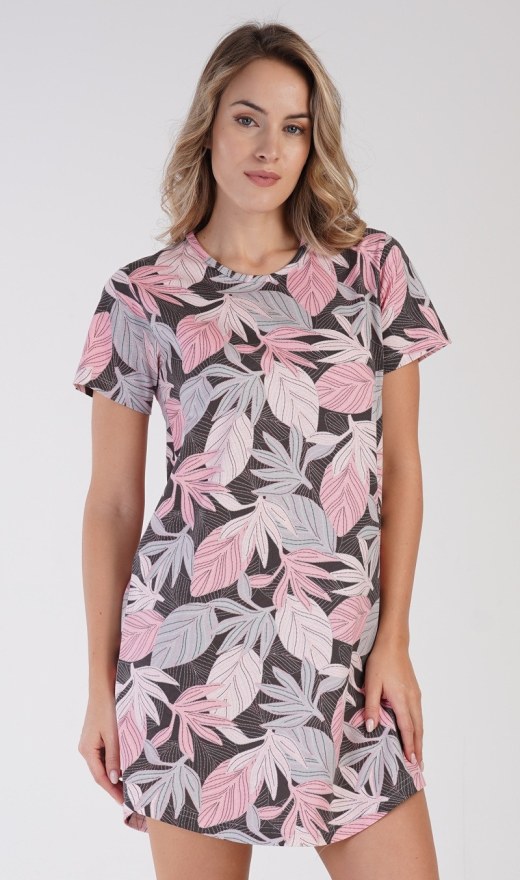 Žene - Ženske noćne spavaćice - Ženske noćne košulje s kratkim rukavima - Ženska noćna košulja s kratkim rukavima Eva Ženska noćna košulja s kratkim rukavima Eva - Ženske noćne košulje s kratkim rukavima