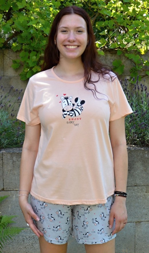 Ženski pidžama šorc Zebra