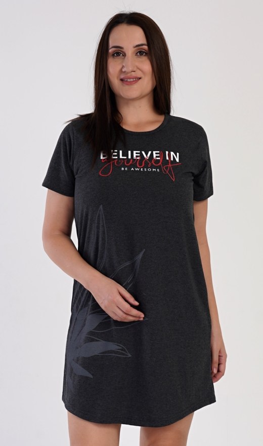 Ženska noćna košulja s kratkim rukavima Katka - Ženske noćne košulje s kratkim rukavima