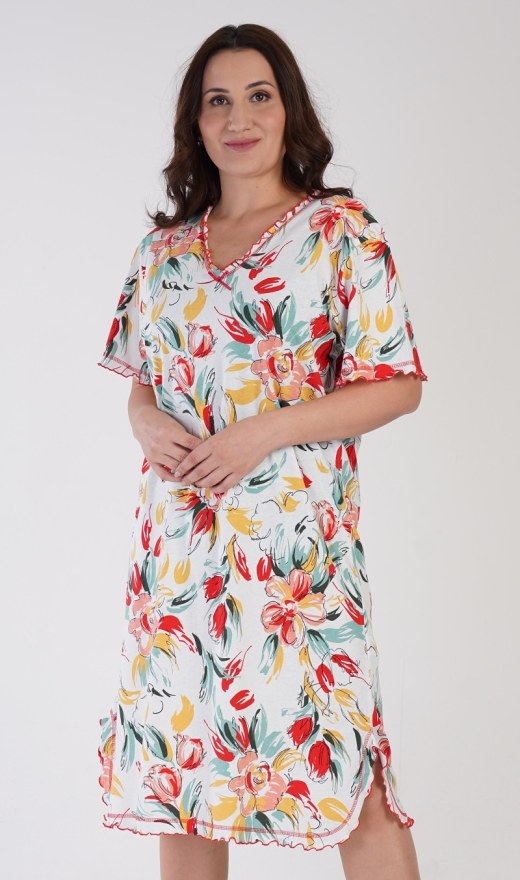 Ženska noćna košulja s kratkim rukavima Alex - Ženske noćne košulje s kratkim rukavima