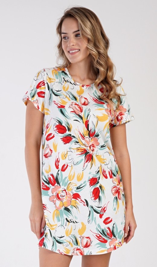 Ženska noćna košulja s kratkim rukavima Sofie - Ženske noćne košulje s kratkim rukavima