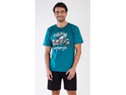 Muška pidžama kratke hlače Motocikl