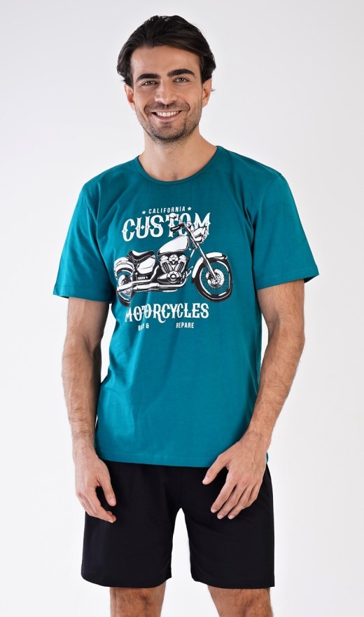 Muška pidžama kratke hlače Motocikl - Muške pidžama kratke hlače
