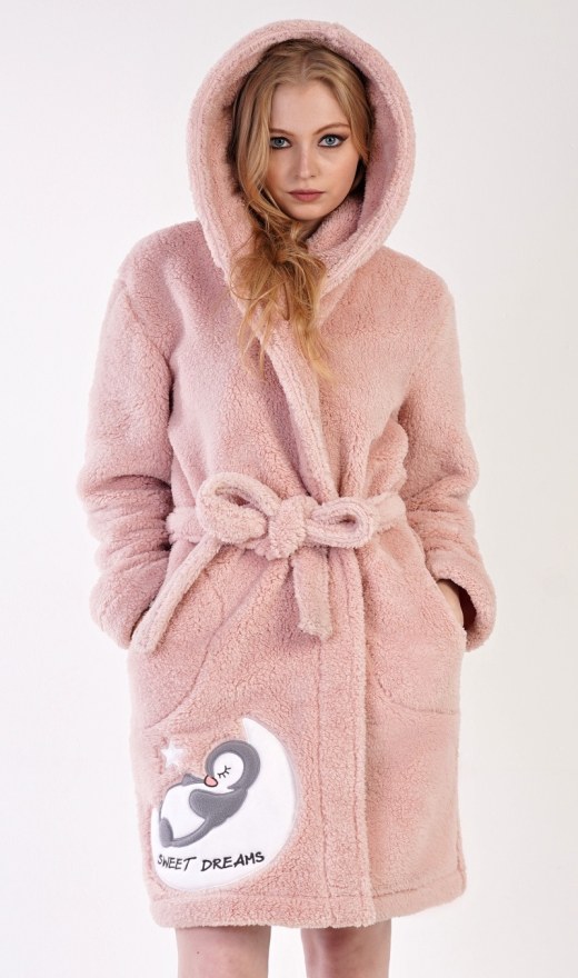 Ženski kratki ogrtač s kapuljačom Sweet dreams
