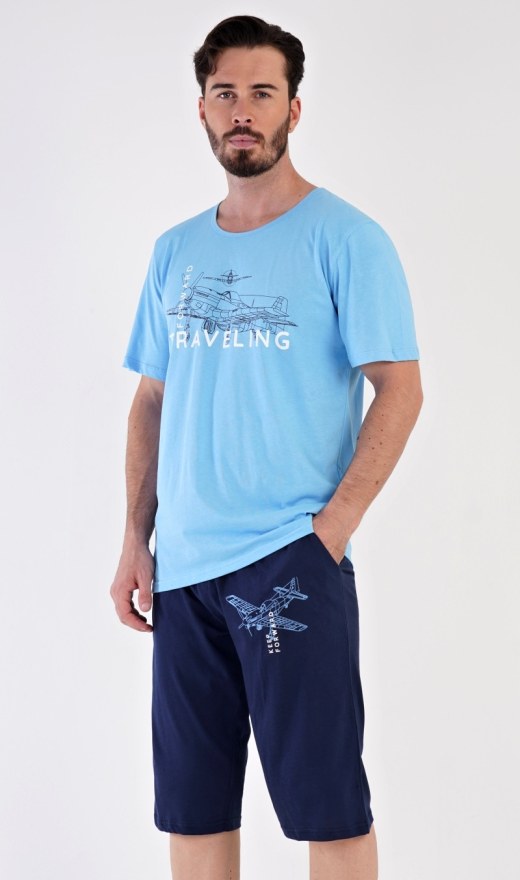 Muška pidžama bermude Avion - Muške pidžame kapri