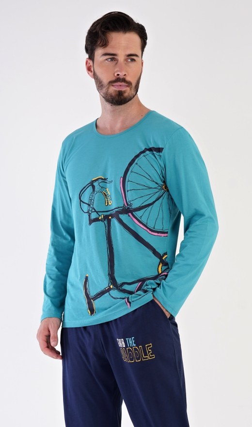 Muška duga pidžama Dominik - Muške pidžame s dugim rukavima