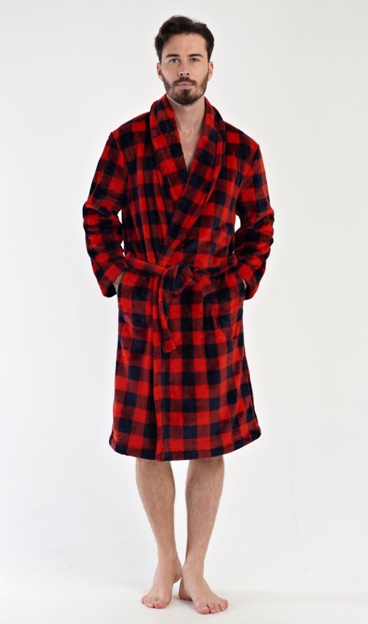 Muški ogrtač sa šal ovratnikom Kostka - Muški ogrtači