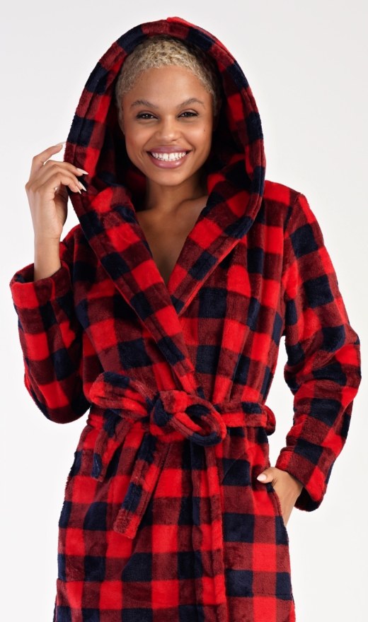 Ženski kratki ogrtač s kapuljačom Kostka - Ženski kratki ogrtači