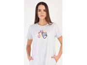 Ženska kućna haljina s kratkim rukavima Hey sunday