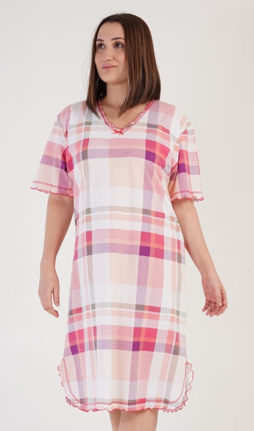 Ženska noćna košulja s kratkim rukavima Catherine - Ženske noćne košulje s kratkim rukavima