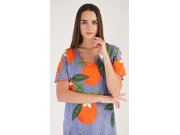 Ženska noćna košulja s kratkim rukavima Naranče