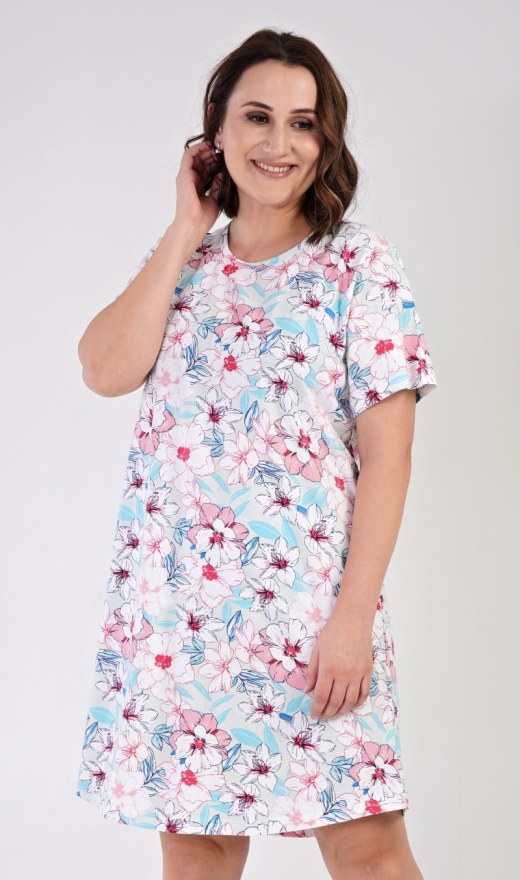 Ženska noćna košulja s kratkim rukavima Elen - Ženske noćne košulje s kratkim rukavima