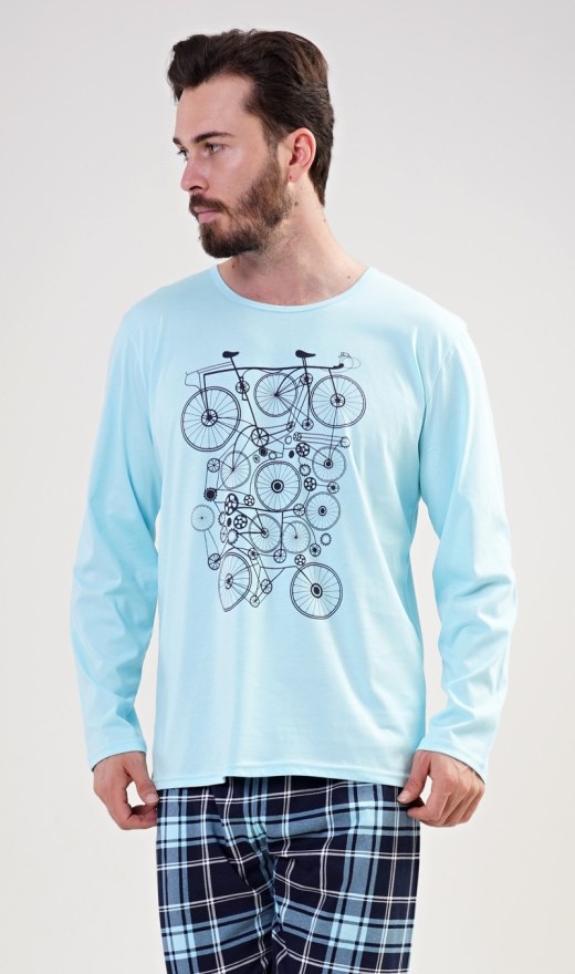 Muška pidžama duga Kolo - Muške pidžame s dugim rukavima