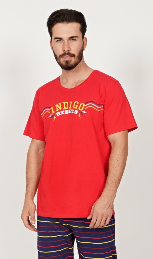 Muška pidžama kapri Indigo - Muške pidžame kapri