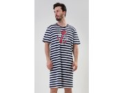 Muška noćna košulja s kratkim rukavima Sidro