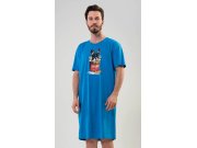 Muška noćna košulja s kratkim rukavima Bulldog Muškarci - Muške noćne košulje