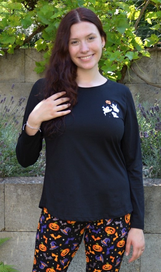 Ženska duga pidžama Halloween Ženska duga pidžama Halloween