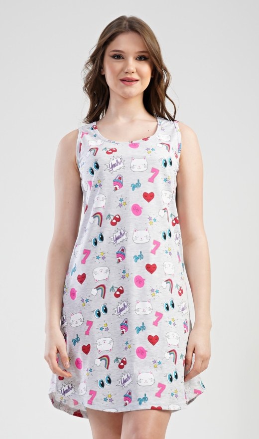 Ženska spavaćica na naramenice Kitty Ženska spavaćica na naramenice Kitty