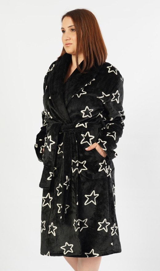 Dugi ženski ogrtač Stars - Preveliki ženski ogrtači
