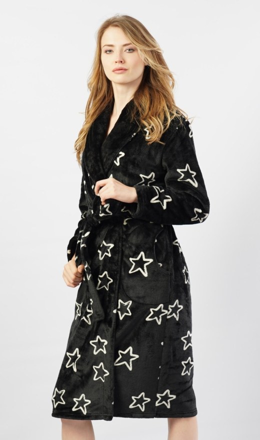 Dugi ženski ogrtač Zvijezde - Ženski dugi ogrtači