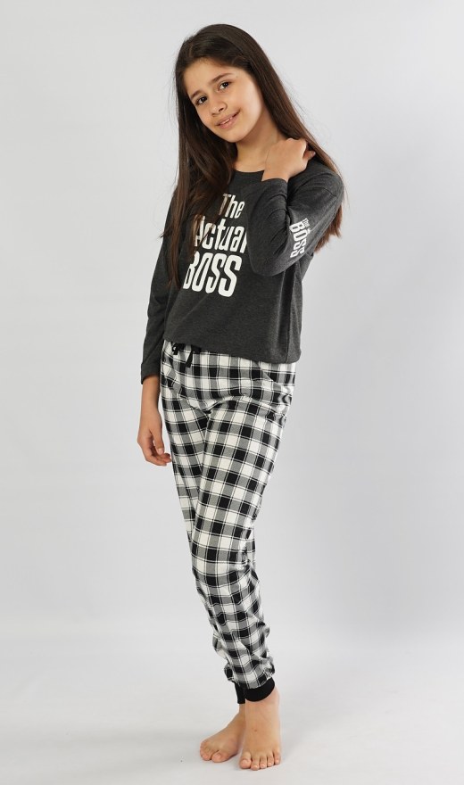 Dječja duga pidžama Actual boss - djevojačka - Djevojačke pidžame s dugim rukavima