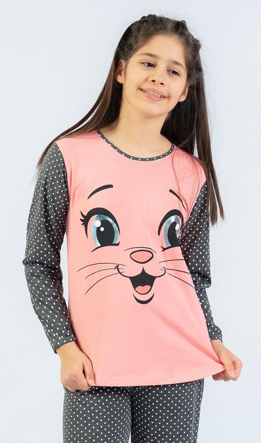 Dječja duga pidžama Mali miljenik - Djevojačke pidžame s dugim rukavima