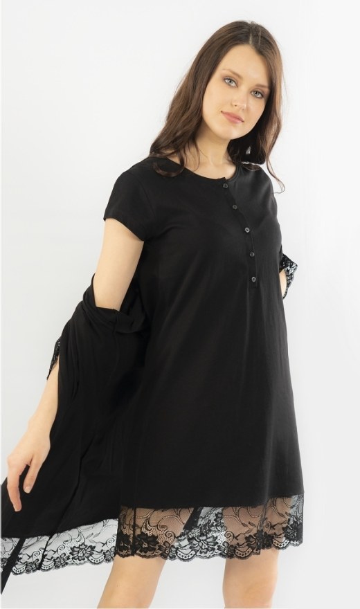 Ženski ogrtač s noćnom košuljom Adéla