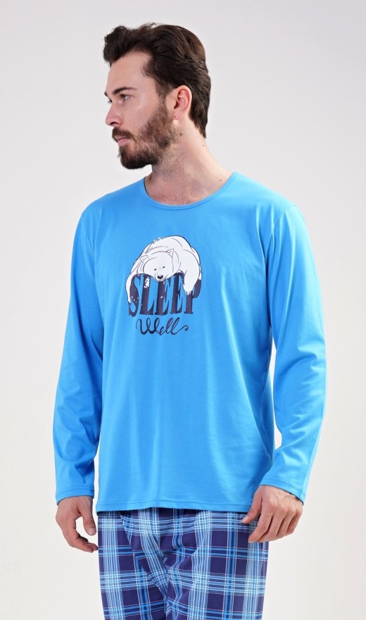 Muška pidžama duga Sleep well - Muške pidžame s dugim rukavima