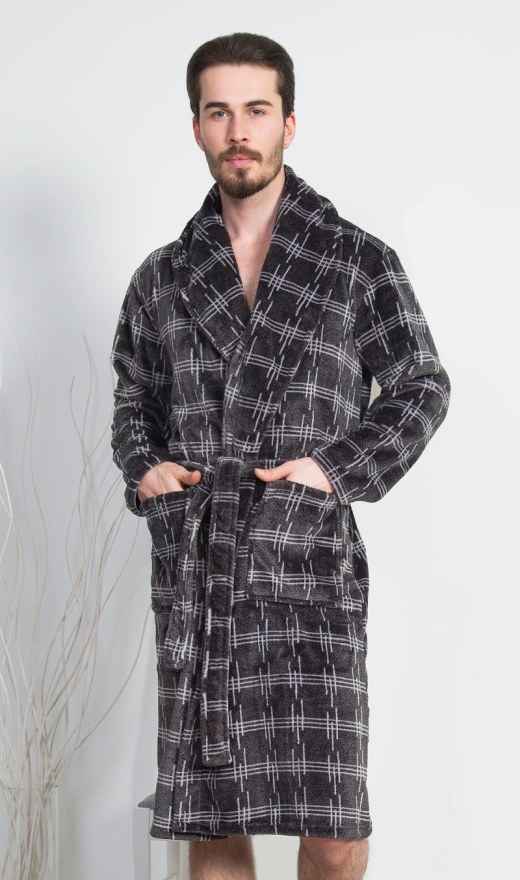 Muški ogrtač s šalom ovratnikom Adam - Muški ogrtači