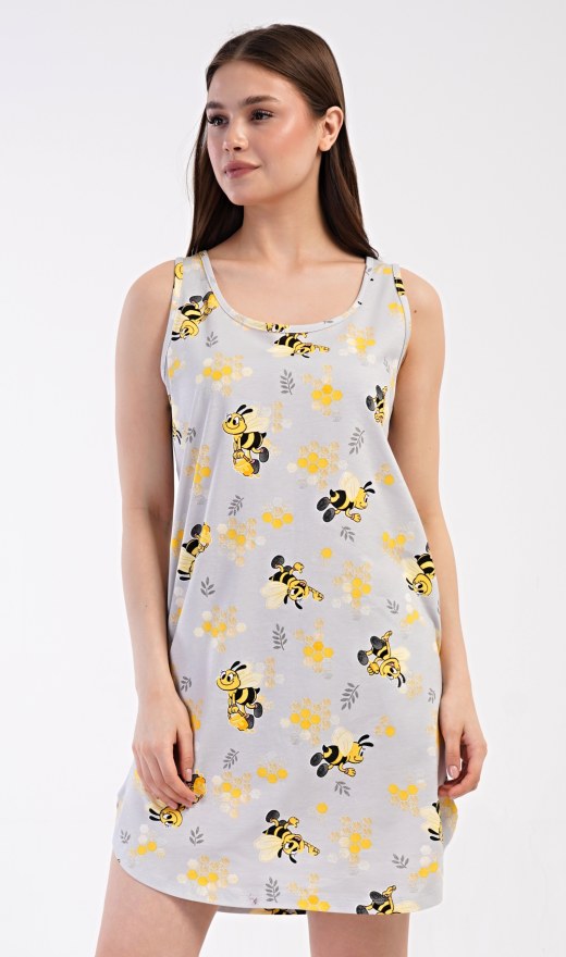 Ženska spavaćica na naramenice Pčelice