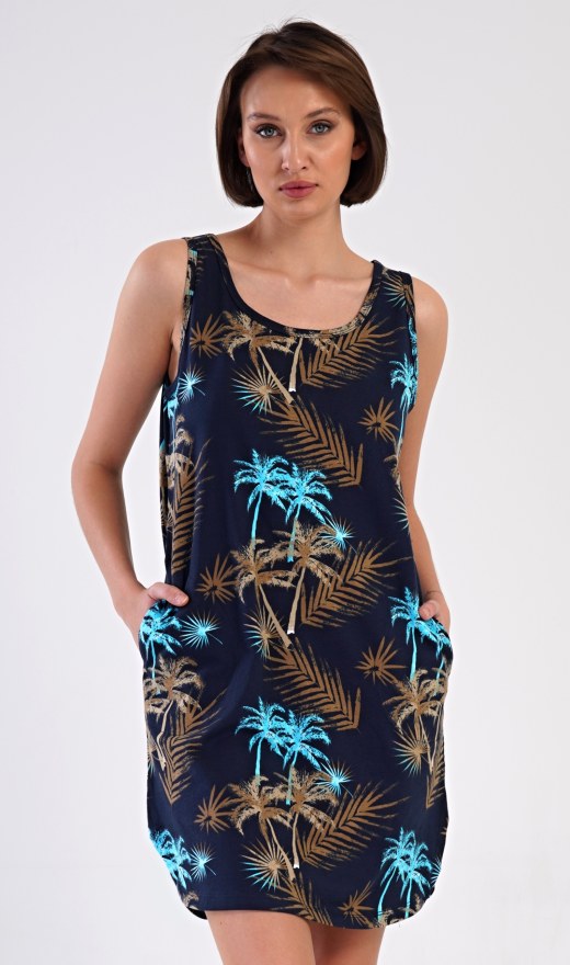 Ženska spavaćica na naramenice Tropicana