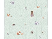 Dječja flis zidna tapeta Little Love 38119-2 | Ljepilo besplatno