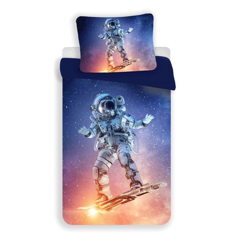 JERRY FABRICS 3D Posteljina Astronaut micro Poliester - mikrovlákno, 140/200, 70/90 cm