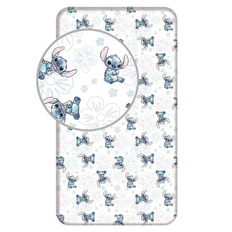 JERRY FABRICS Plahta Lilo and Stitch Ohana White Pamuk, 90/200 cm