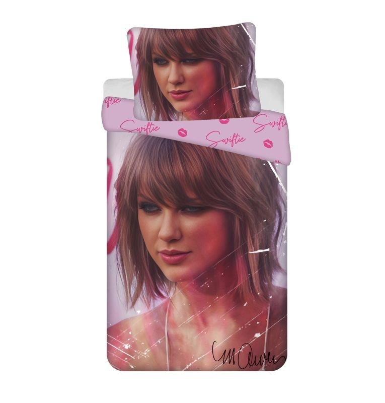 JERRY FABRICS Posteljina Swiftie - Taylor Swift Pamuk, 140/200, 70/90 cm - Posteljina za mlade