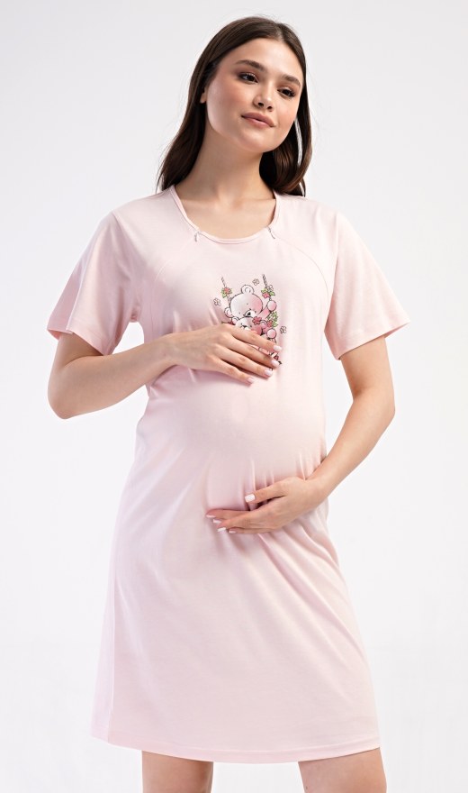 Ženska noćna košulja za trudnice Medvjedići