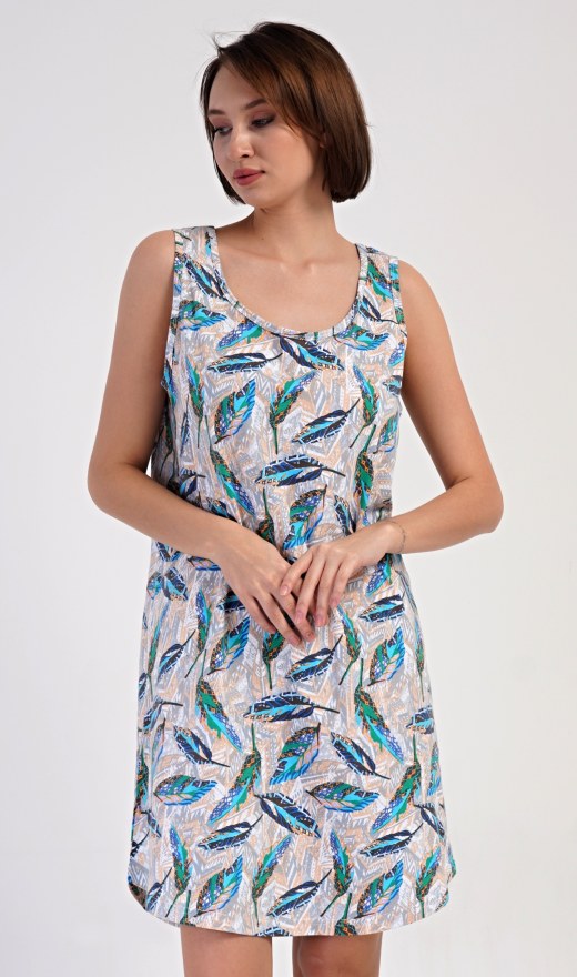 Ženska spavaćica na naramenice Listovi