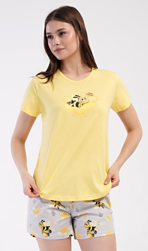 Ženski pidžama šorc Pčelica - Ženska pidžama kratke hlače