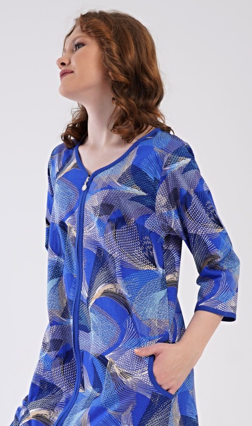 Ženska kućna haljina s tročetvrt rukavima Eliza - Prevelike ženske spavaćice