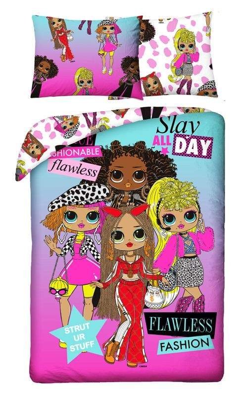 HALANTEX Posteljina LOL OMG Day Pamuk, 140/200, 70/90 cm - Posteljina sa licencijom