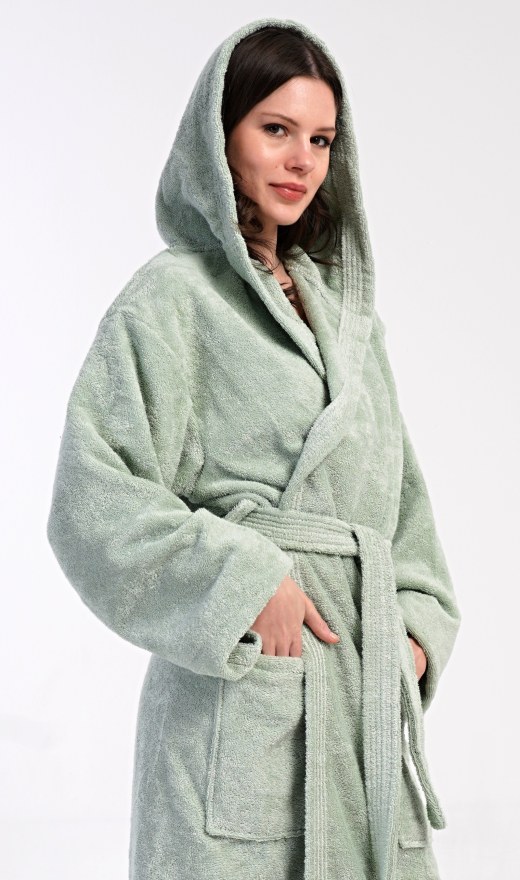 Dugi ženski ogrtač s kapuljačom Šumska vila Dugi ženski ogrtač s kapuljačom Šumska vila