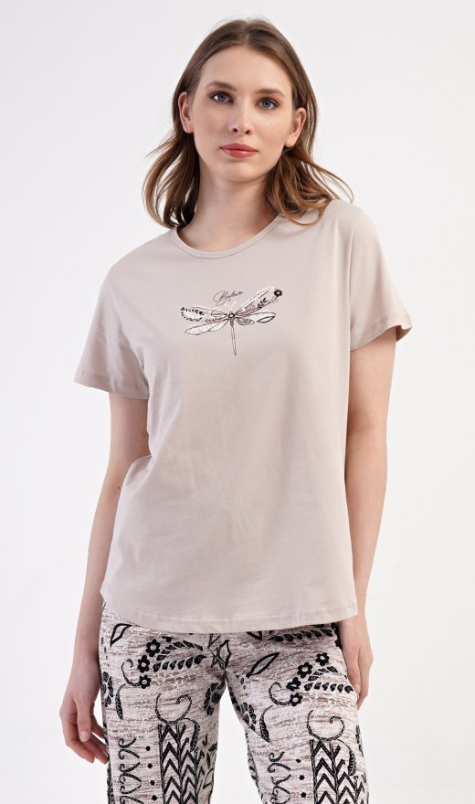 Ženski kapri pidžama Elena - Prevelike ženske kapri pidžame