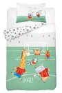 DETEXPOL Bambusova posteljina za dječji krevetić Životinje nogomet Pamuk, Bambus, 100/135, 40/60 cm