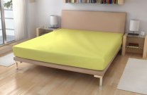 Polášek Nepropusna napeta jersej plahta sv. žuta 90/200 Plahte - Jersey 90x200