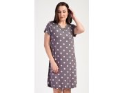 Ženska noćna košulja s kratkim rukavima Točkica