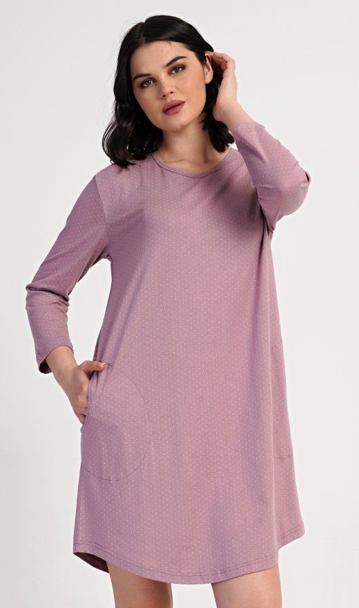 Ženska kućna haljina s tročetvrt rukavima Emily