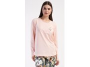 Ženska duga pidžama Mariana Žene - Ženska pidžama - Prevelike ženske pidžame - Prevelike ženske pidžame s dugim rukavima