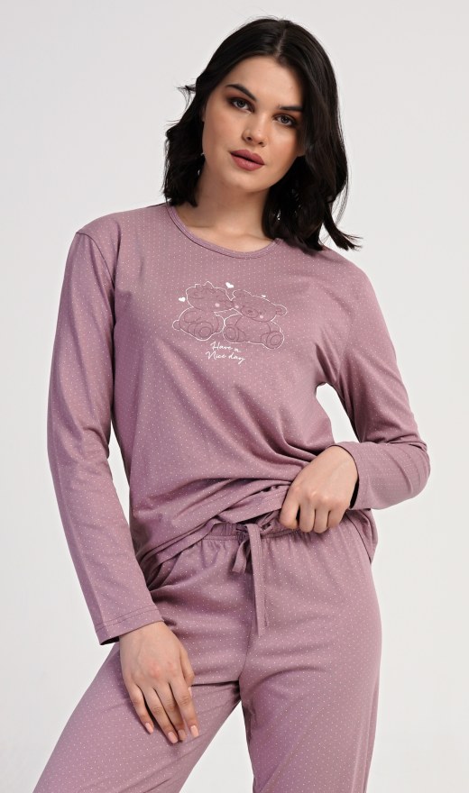 Ženska duga pidžama Emily - Ženske pidžame s dugim rukavima